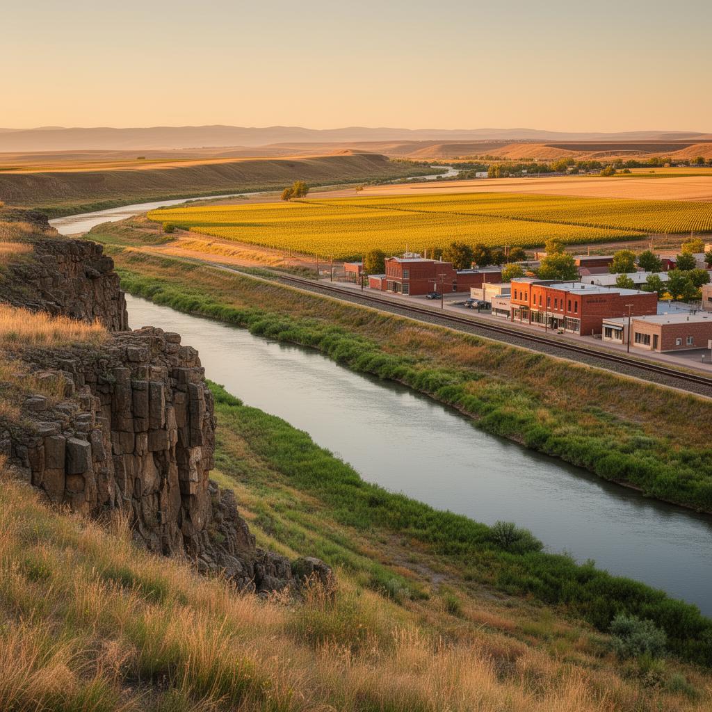 View of Glenns Ferry, Idaho